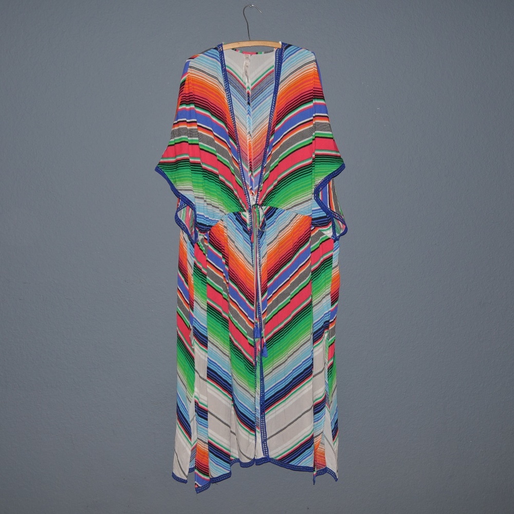 MELISSA MCCARTHY SEVEN7 Striped Topper Cover-Up D8 - Picture 4 of 8